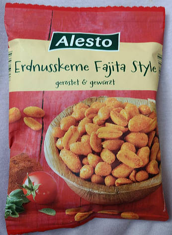 Арахіс смажений солоний Erdnusskerne Fajita Style geröstet & gewürzt - Alesto - 150g, фото 2