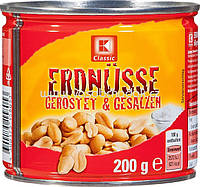 Арахіс смажений солоний K-Classic Erdnüsse geröstet & gesalzen 200g