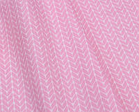 Сатин (хлопковая ткань) розовая косичка