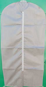 Чохол для зберігання і упаковки одягу на блискавці флізеліновий серго кольору. Розмір 60 см*160 див.