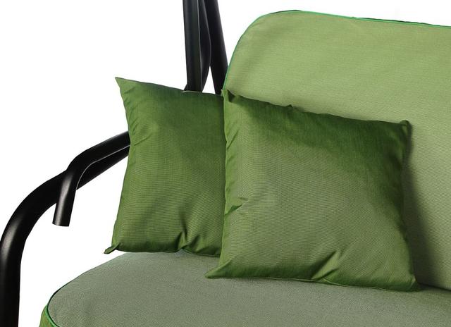 Диван-качели SEATTLE (тексилк) зеленый меланж FL-426,417, тент зеленый 23003 (фото 4)