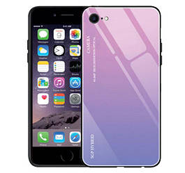 Чохол бампер Primo Gradient Glass для Apple iPhone 6 / 6s - Pink