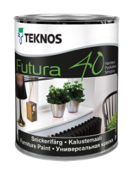 TEKNOS FUTURA 40 Напівглянсова універсальна фарба База 1 2,7 л, фото 1