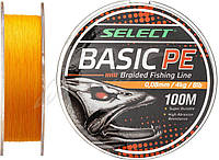 Шнур Select Basic PE 100m (оранж.) 0.08mm 8LB/4kg
