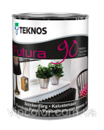 TEKNOS FUTURA 90 Уретан-алкідна фарба універсальна База 1 9л, фото 1