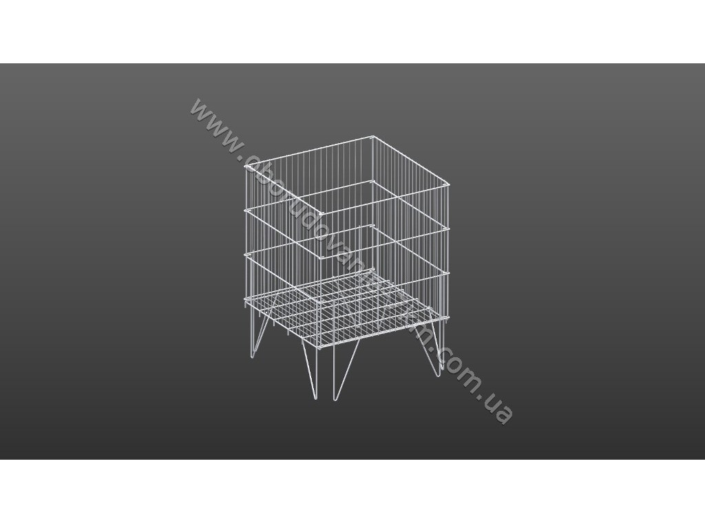 Кошик розпродажна складна 600*600 (білий, металік)