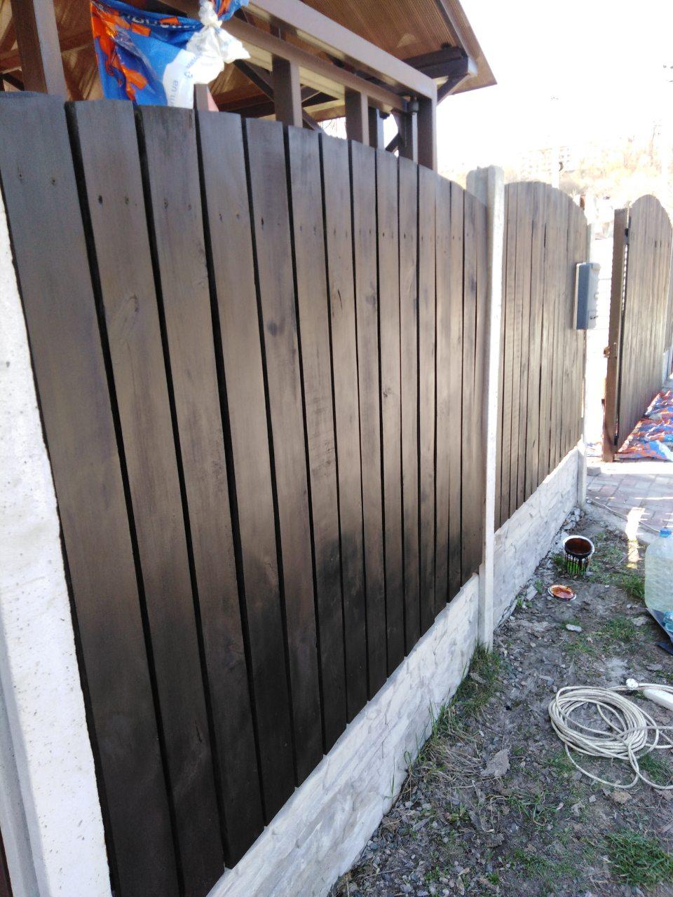 Деревянный забор "Штакетник вертикальный" 2000*1500 мм - фото 4 - id-p984594303