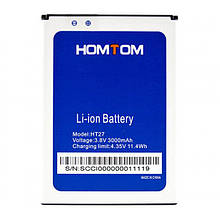 Акумулятор для мобільного телефону Doogee (HomTom) HT27/HT27 Pro, (Li-ion 3.8 V 3000mAh)