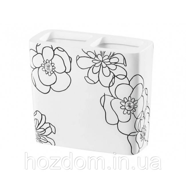 Стакан для зубних щіток білий BLOOM 02862