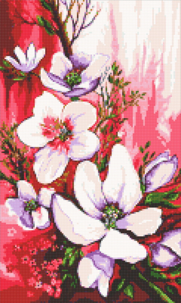 Алмазна мозаїка Гілка магнолії DM-322 (30 х 50 см) ТМ Алмазна мозаїка, фото 1