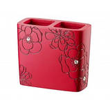 Стакан для ванної червоний BLOOM 02873, фото 4