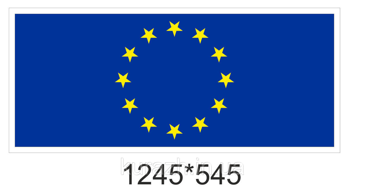 Наклейка прапор Євросоюзу