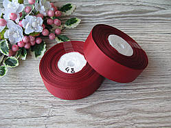 Репс однотонний на метраж. Колір Бордовий. Ширина 2.5 см