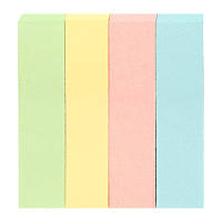 Закладки паперові пастельних кольорів Delta D3445-01, 12х51 мм, 400 штук