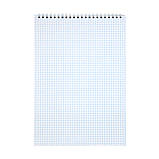 Блокнот Delta D8013-01 на спіралі А4, 48 аркушів, клітинка, асорті, фото 6