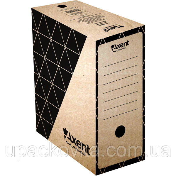 Бокс архівний Axent 1733-00-A 150 мм, крафт А4, фото 1