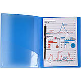 Папка-швидкозшивач Axent 1304-22-A, А4, прозора синя, фото 2