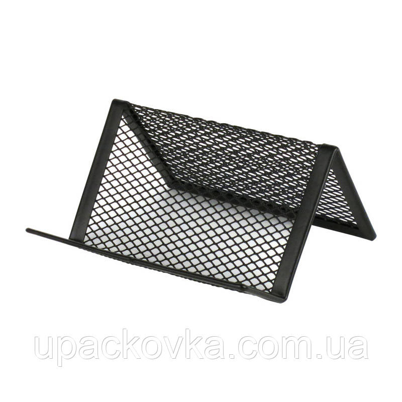 Підставка для візиток Axent 2114-01-A, 95x80x60 мм, металева сітка, чорна