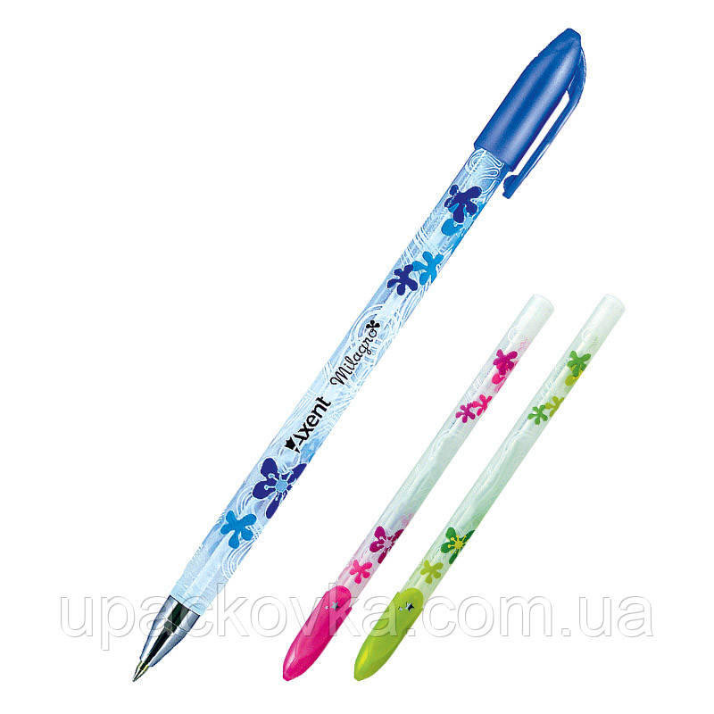 Ручка кулькова Axent Milagro AB1011-02-A, синя, 0.5 мм
