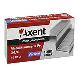 Скоби для степлерів Axent 4312-A Pro No24/6, 1000 штук, фото 2