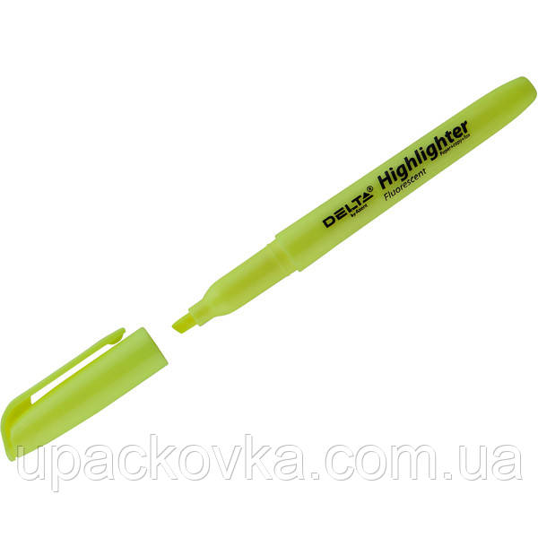 Маркер Delta Highlighter D2503-08, 2-4 мм, клиновидний жовтий