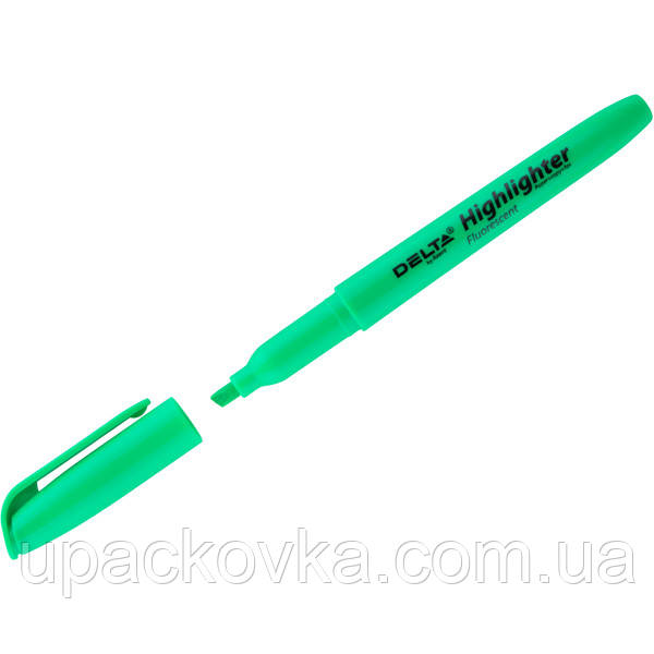 Маркер Delta Highlighter D2503-04, 2-4 мм, клиновидний зелений