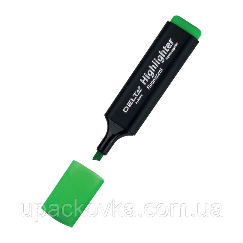 Маркер Delta Highlighter D2501-04, 1-5 мм клиновидний зелений