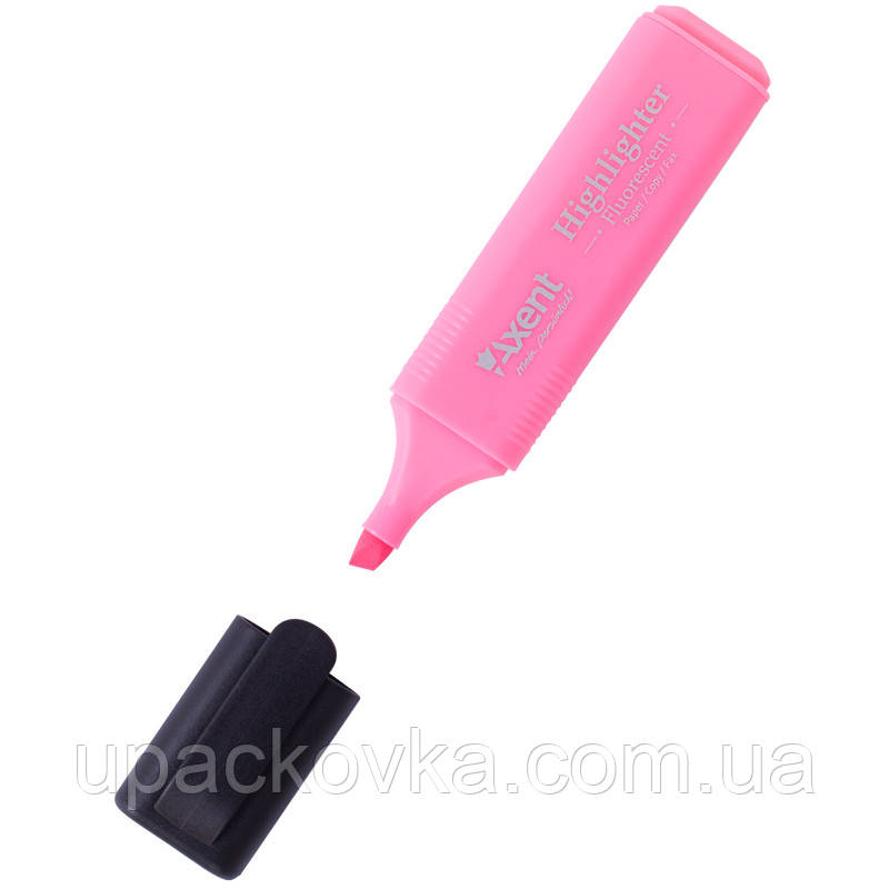 Маркер Axent Highlighter 2531-10-A, 1-5 мм, клинуватий рожевий