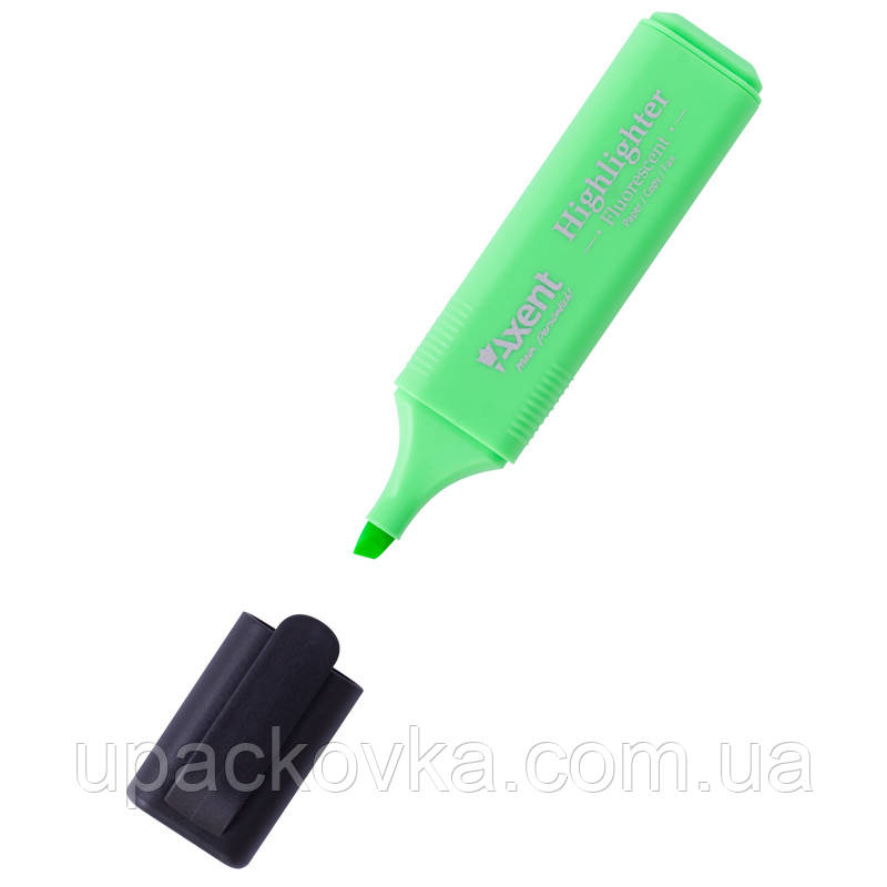 Маркер Axent Highlighter 2531-04-A, 1-5 мм, клинуватий зелений