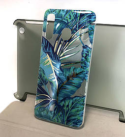 Чохол накладка для Samsung A20, A205 протиударний бампер gelius Flowers