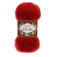 Пряжа Alize Kid Mohair Royal 56 красный (Ализе Кид Мохер Роял 50)