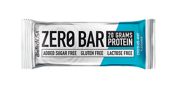 Протеїновий батончик без цукру BioTech Zero Bar Зеро бар 45% 50 г капучіно