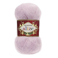 Пряжа Alize Kid Mohair Royal 143 розовая пудра (Ализе Кид Мохер Роял 50)