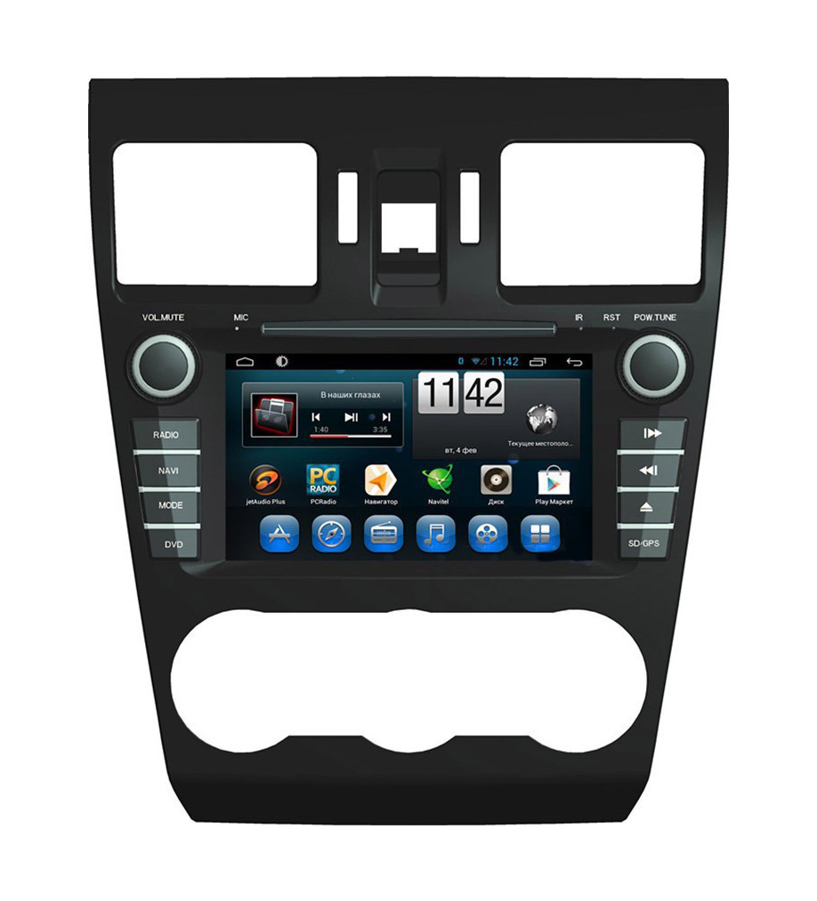 Магнитола SUBARU Forester 2012-2015 (SH), XV 2012-2015, Impreza 2011-2015 (GP/GJ). Kaier KR-7087. Android