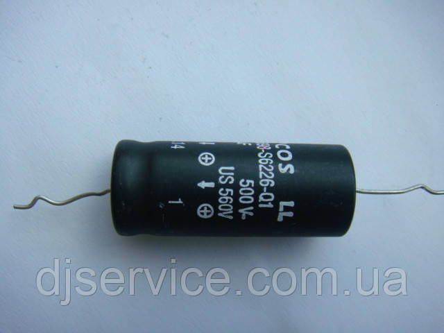 Конденсатор EPCOS 22 мкф mf (uf), 500v 50х25мм для комбіків Fender, фото 1