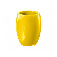 Стакан для зубних щіток жовтий FRESCO 03027