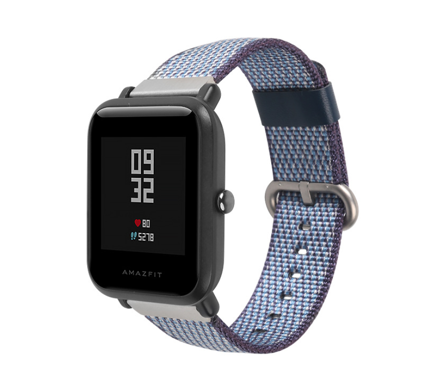 Нейлоновий тканинний ремінець SIKAI Youth для Xiaomi Amazfit Bip / Lite / 20 мм Синій / Блакитний 1630P
