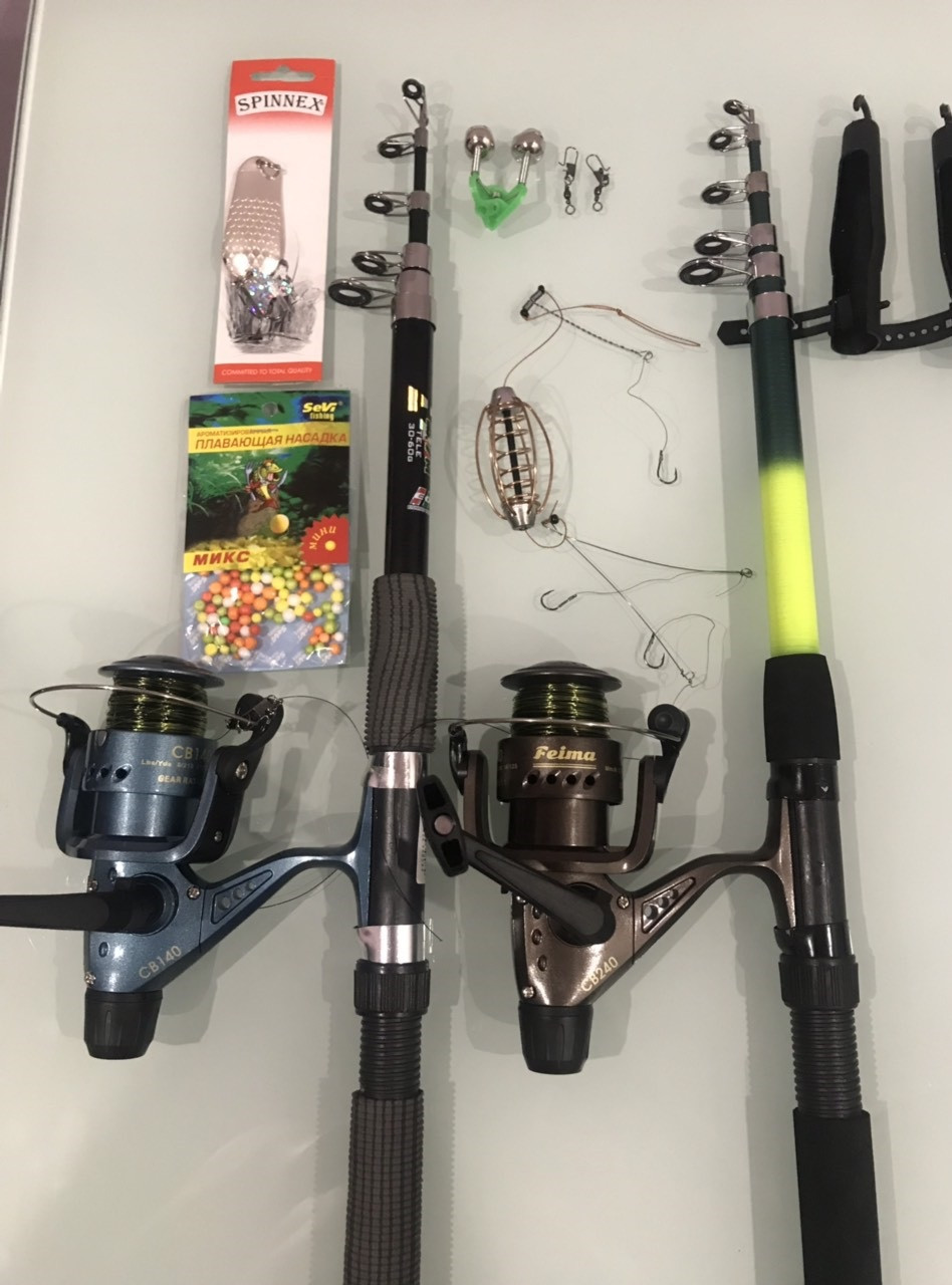 Набір спінінг Wolf(1шт) +котушка Кобра з волосінню в складі + Подарунок! Набір 8 в 1. Подарункове паковання!, фото 1