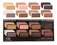 Тени для век+бровей La Rosa 16-ти цветные 16Colors Palette (LE 116-1)