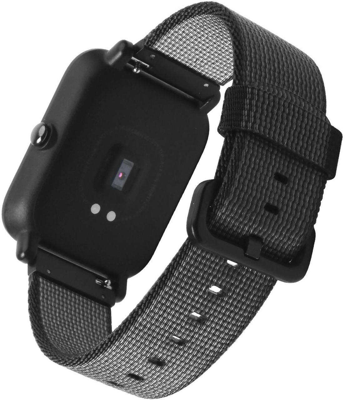Нейлоновий тканинний ремінець SIKAI Nylon для Xiaomi Amazfit Bip / Lite / 20 мм Чорний / Сірий 1099P