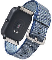 Нейлоновый тканевый ремешок SIKAI Nylon для Xiaomi Amazfit Bip / Lite / 20 мм Синий / Голубой 1099P