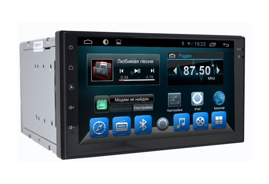 Автомагнітола Geely MK універсальна. Kaier KR-7102 Android, без DVD. 4-ядерний процесор