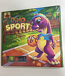 Дитяча настільна гра «Діно спорт» Dino Sport - веселі перегони динозаврів, фото 2