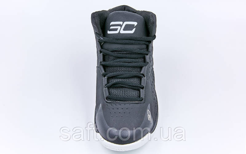 Обувь для баскетбола мужская Under Armour (р-р 41-45) (PU, черный-белый) - фото 4 - id-p985068633