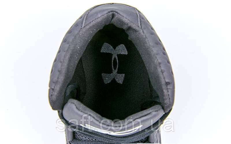 Обувь для баскетбола мужская Under Armour (р-р 41-45) (PU, черный-белый) - фото 9 - id-p985068633