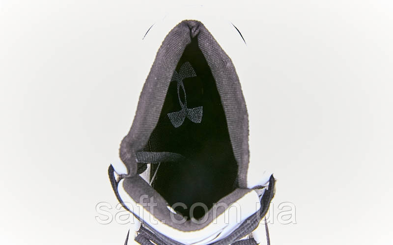 Обувь для баскетбола мужская Under Armour (р-р 41-45) (PU, белый-черный) - фото 6 - id-p985068658