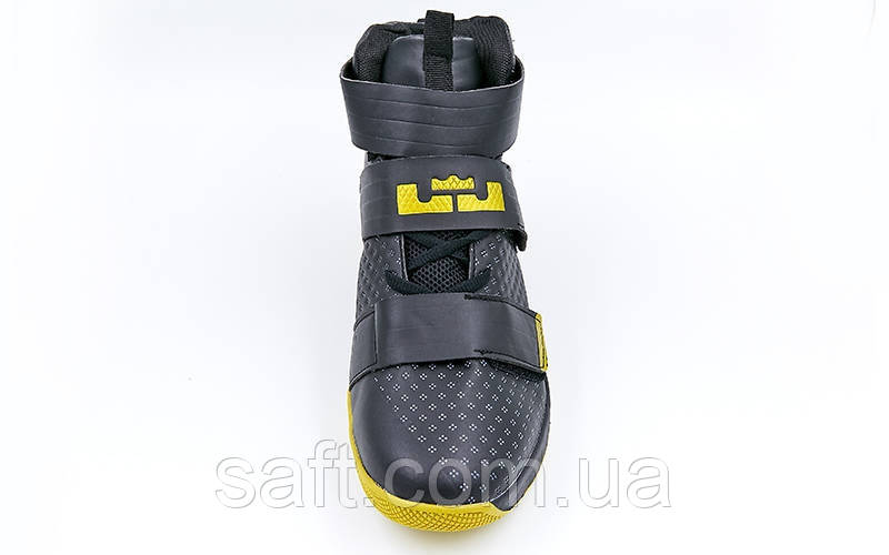 Обувь для баскетбола мужская Корона (р-р 41-45) (PU, черный-золото) - фото 2 - id-p985069121