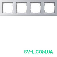 Рамка 4 поста Gira 021425 алюміній.