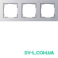Рамка 3 поста Gira 021325 алюміній.