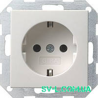 Розетка з з/к Gira 018827 білий матовий.